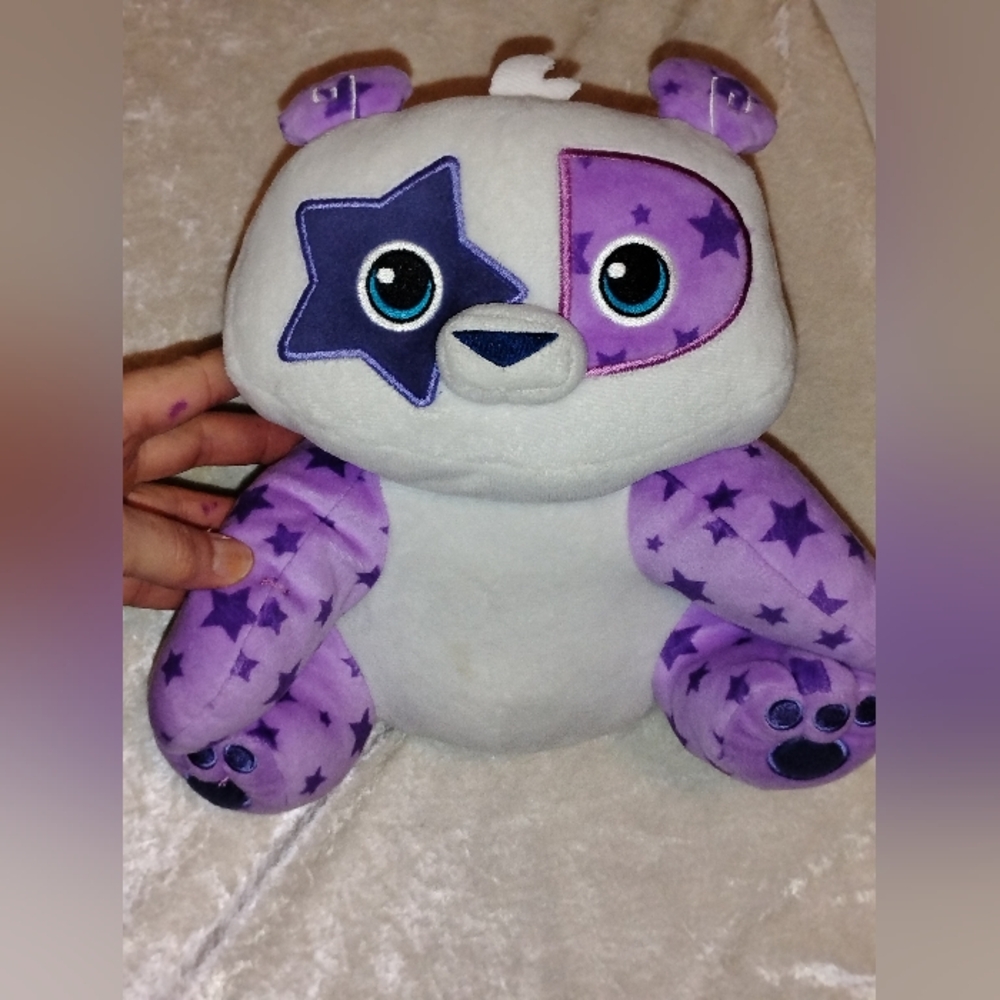 Purple Posh Panda Animal Jam and White Starry Plush Toy